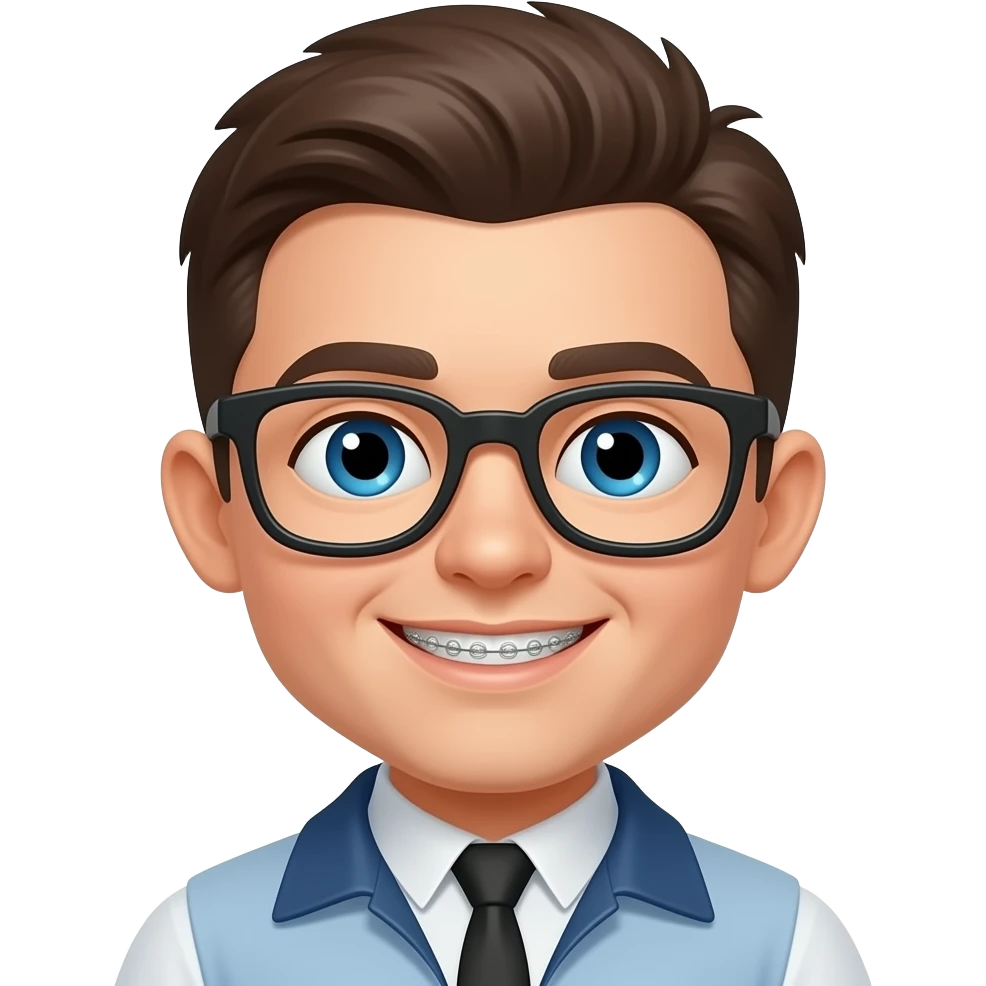 YAN ( KID, WITHOUT GLASSES, BRACES, RACIST emoji