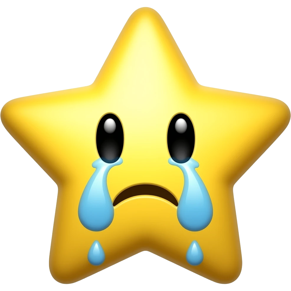 crying star emoji