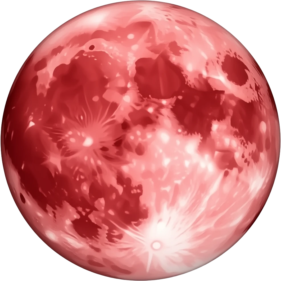 Red moon like this🌙 emoji