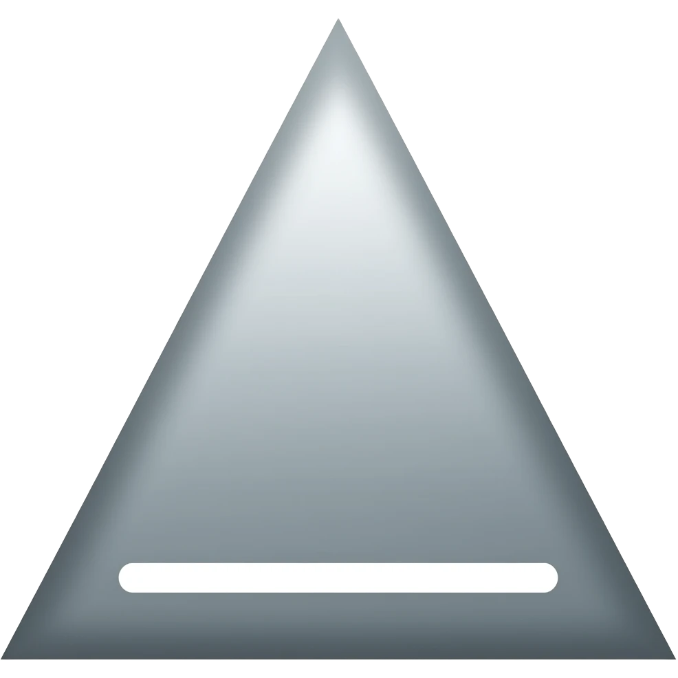 Triangle ‘<‘ with line underneath emoji