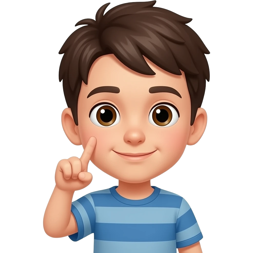 boy dabbing emoji