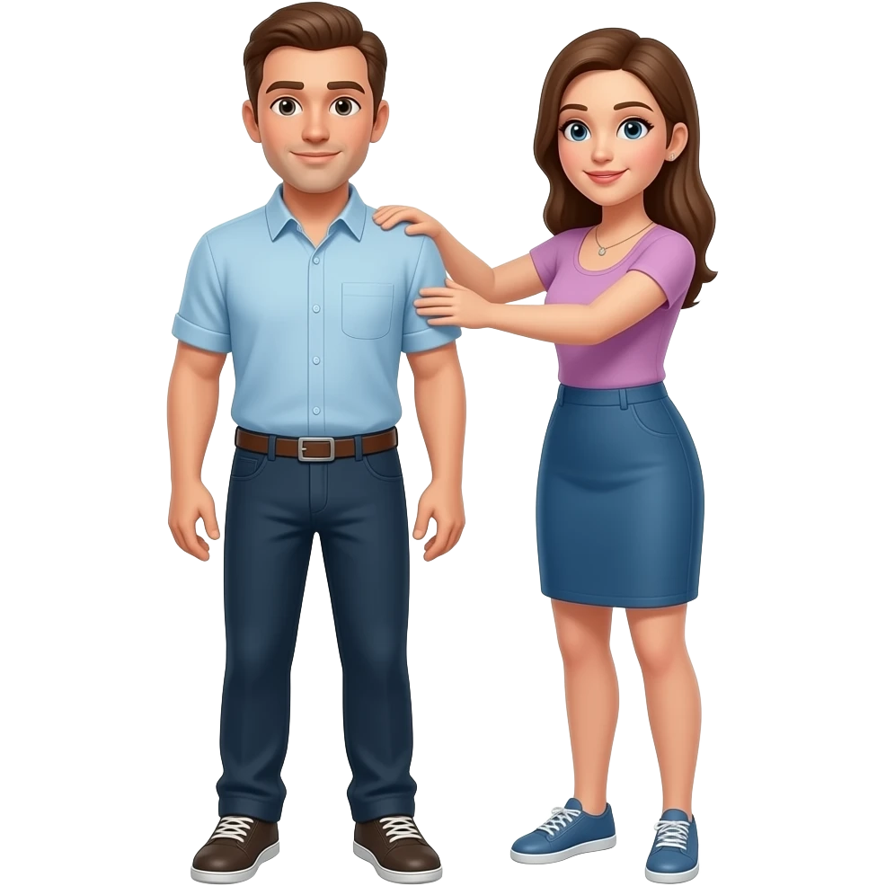 Man getting spanked by woman emoji