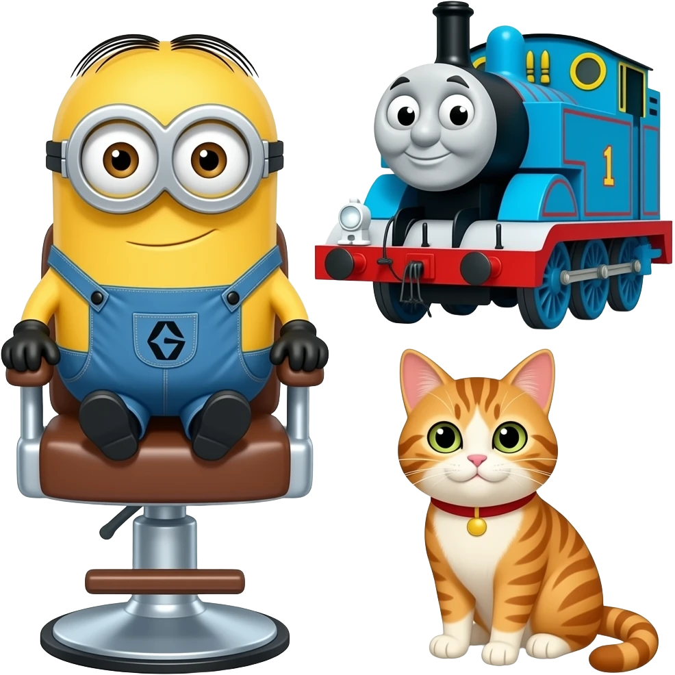 Minions 💈 🪒 cadeira Thomas o trem cat emoji