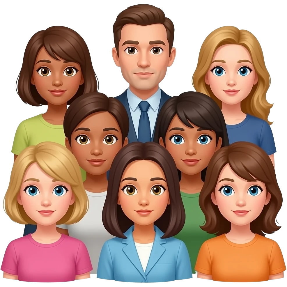 ¡haz un grupo de personas intrigadas emoji