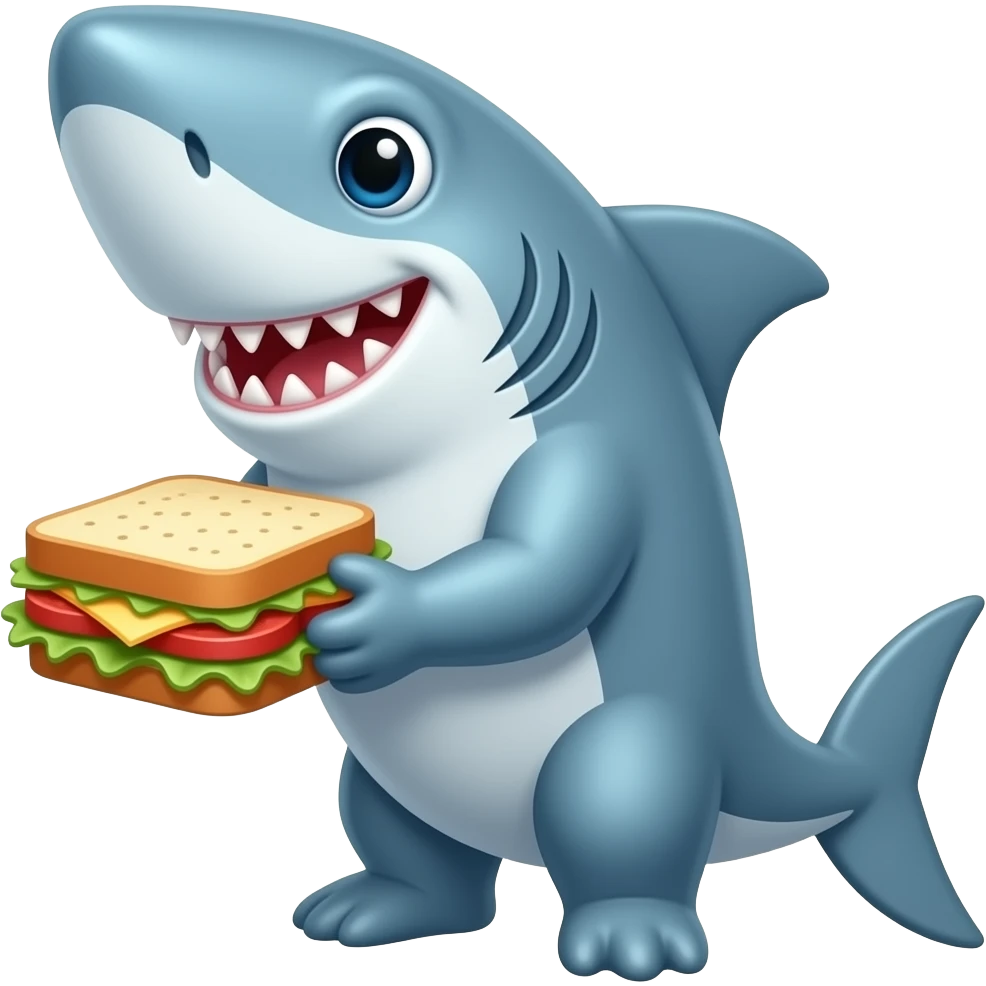 🦈+🫪 emoji