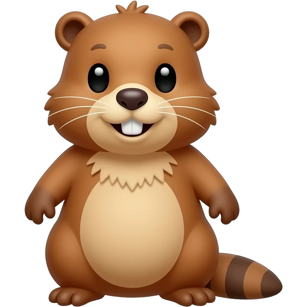 cute beaver emoji