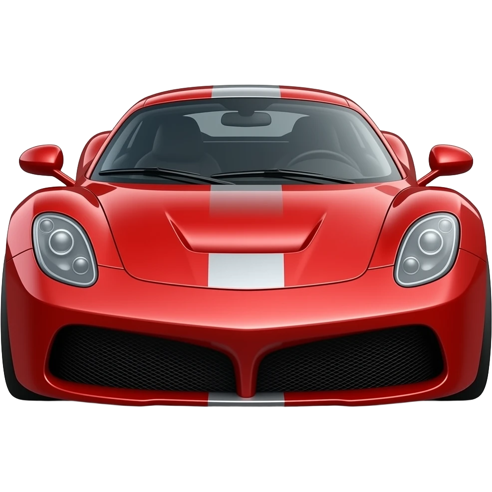 Supercar red emoji