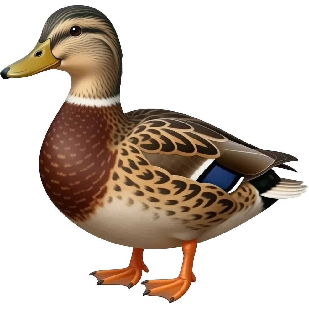 Female malard duck emoji