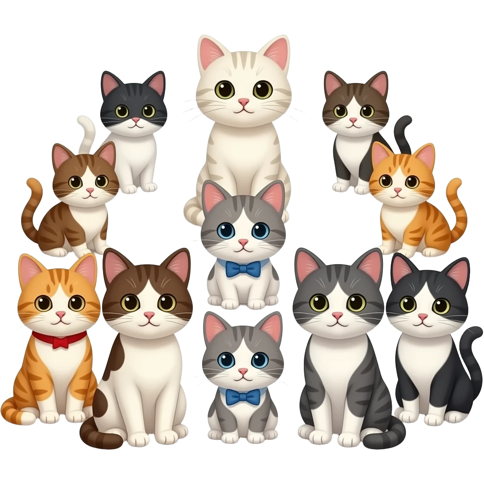Сгенерируй котика возле школи коттков emoji