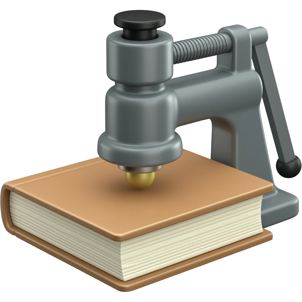 book binder press emoji