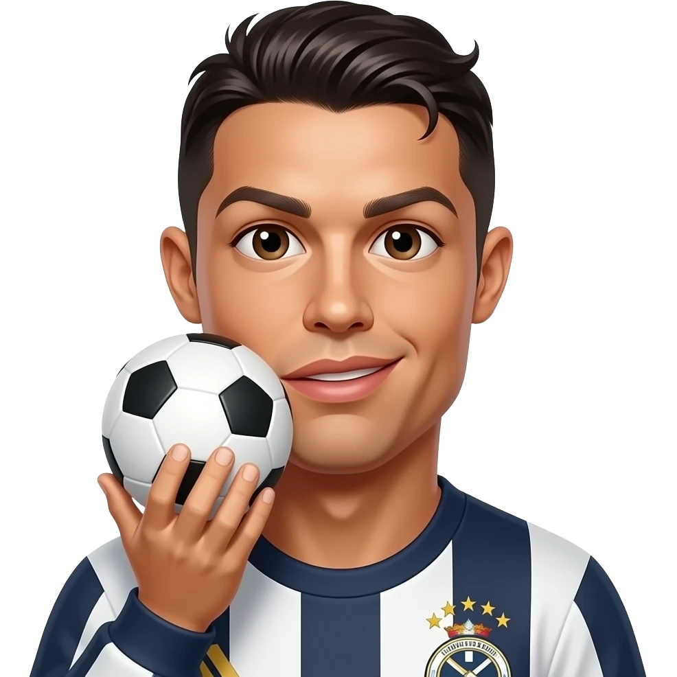 Ronaldo kissing ishowspeed emoji