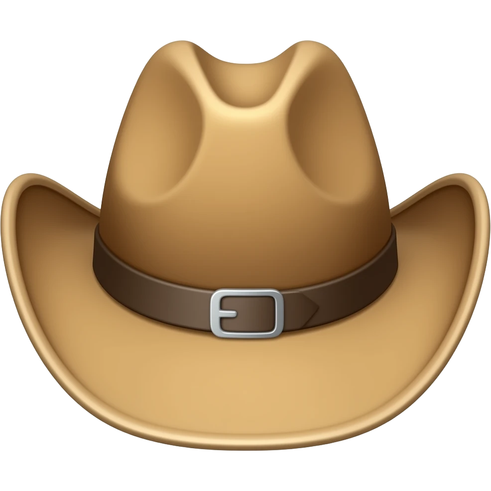 buck hat only non face no head emoji