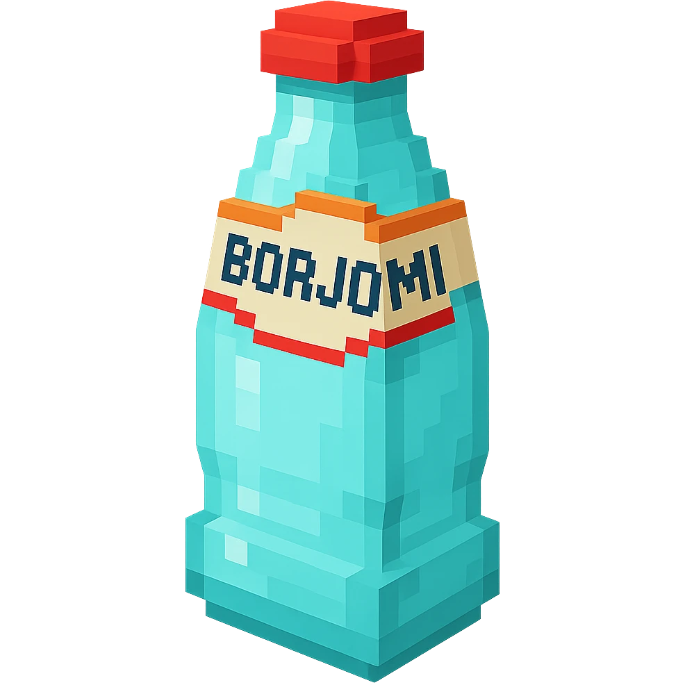 бутылка borjomi, no background emoji