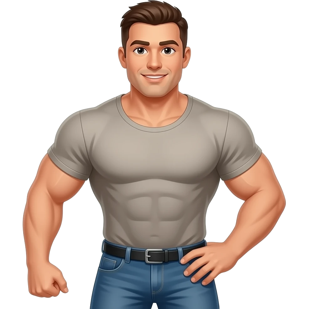 BUFF GUY SHAKING ASS emoji