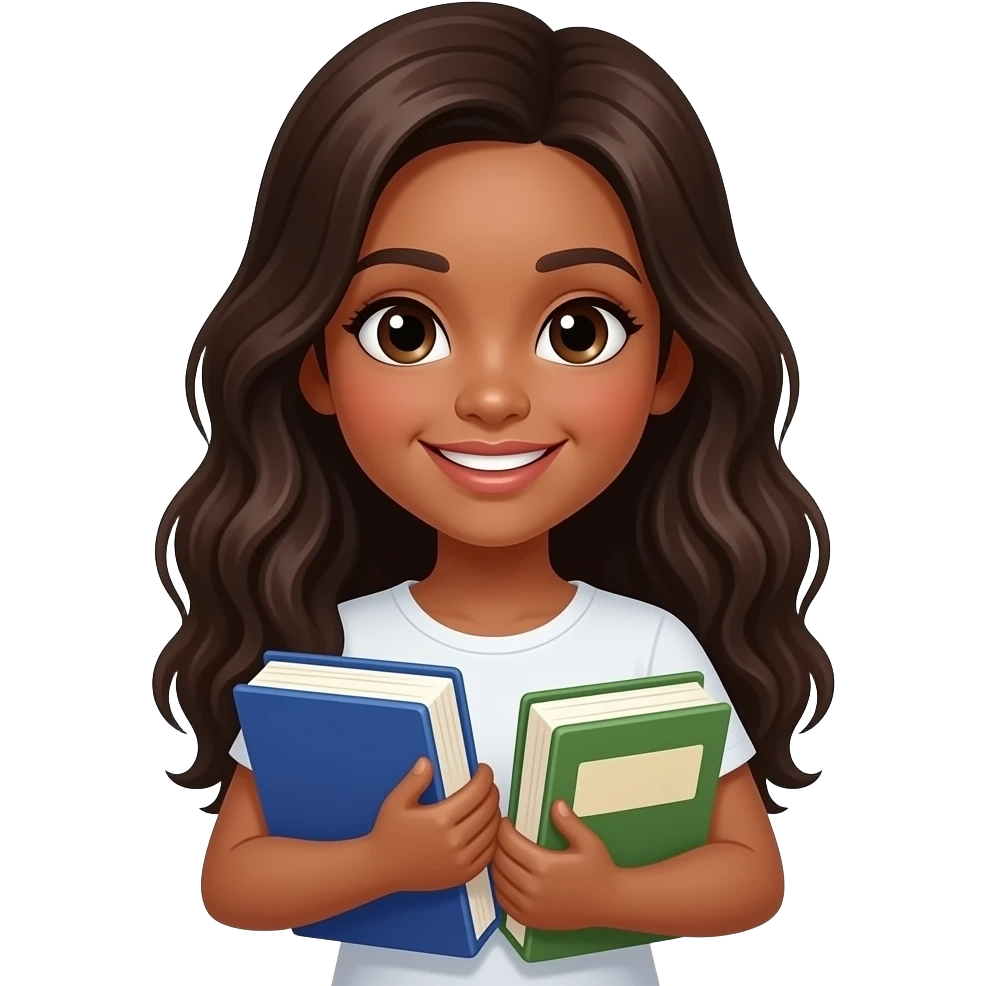 👧🏽+📚+✨ emoji