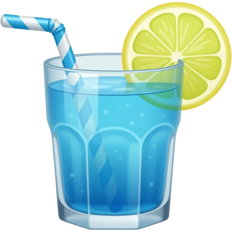 Blue lemonade emoji