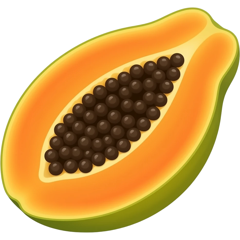 papaya emoji