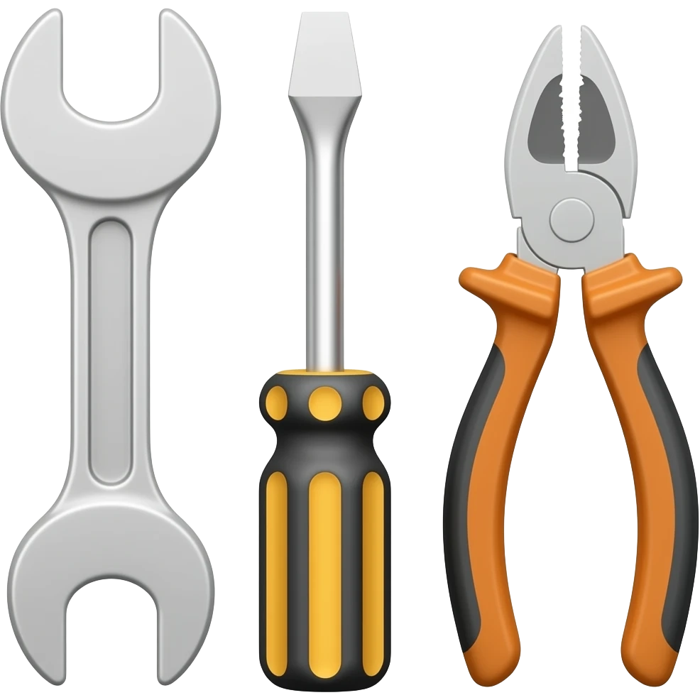 Service tools with support icon emoji