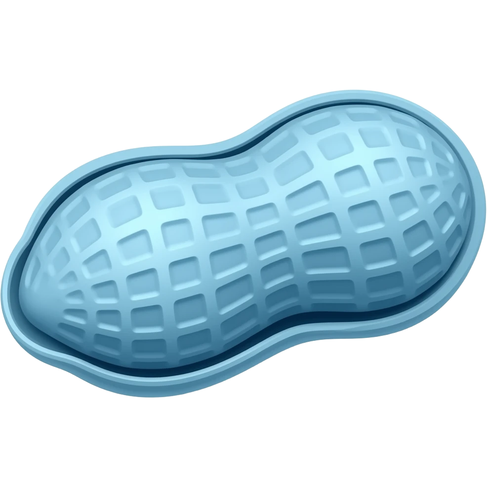 Blue peanuts emoji