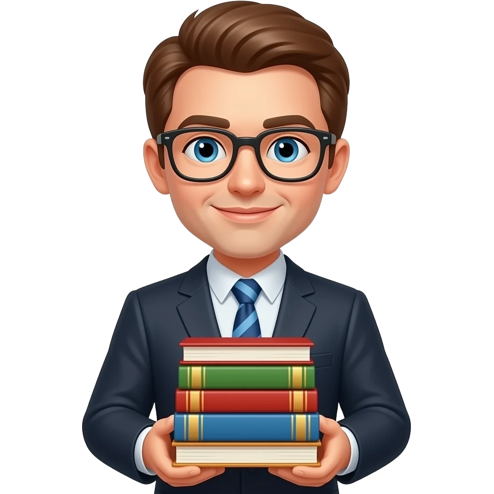 Венздей в стилі вчительки з книгами emoji