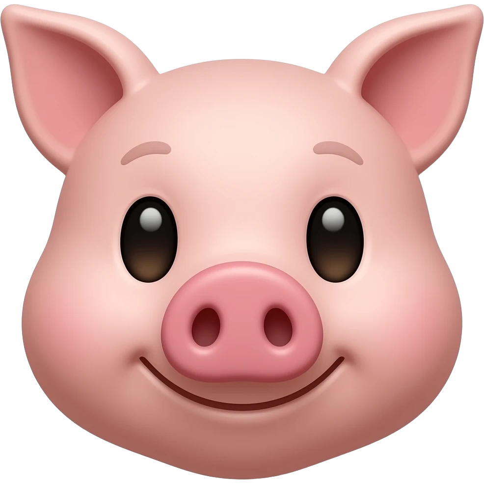 face of a pig emoji