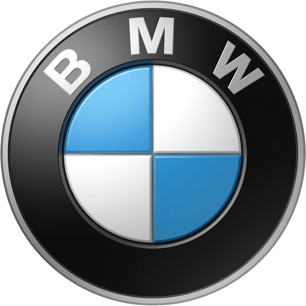 Bmw logo whit black instead of blue emoji