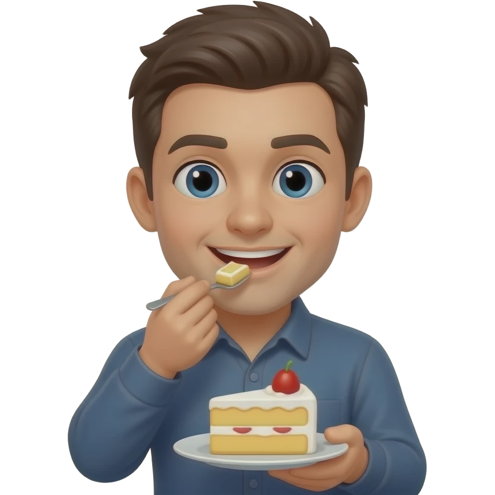 eat a cake emoji