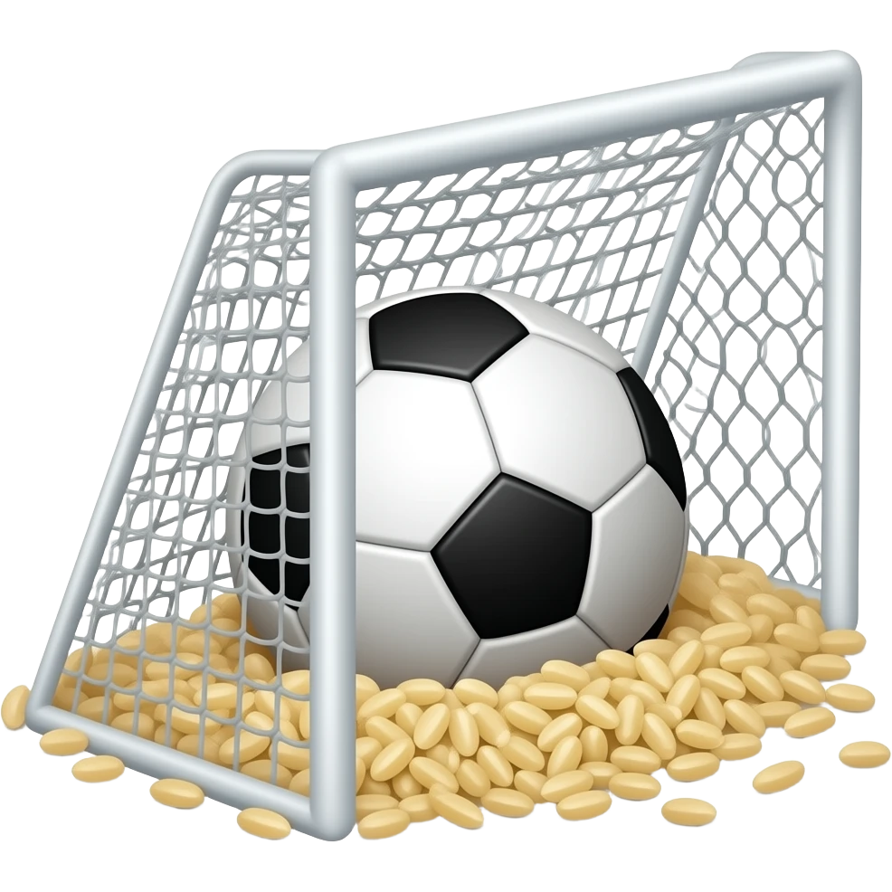 arroz metiendo un gol emoji