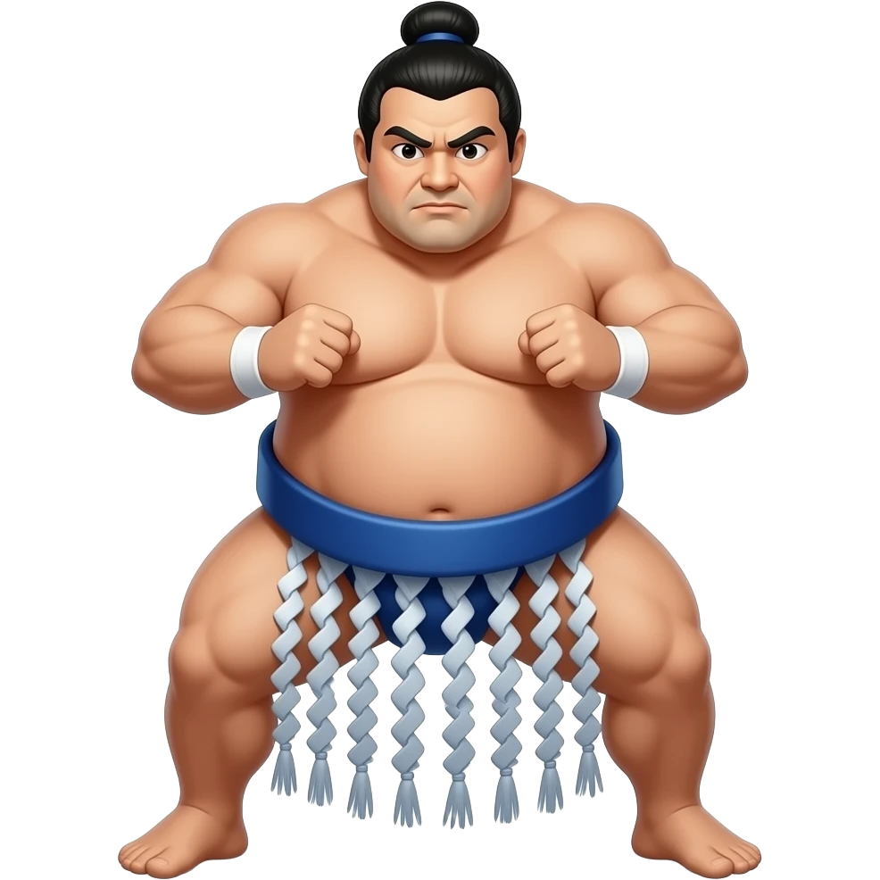 Sumo wrestler fighdt emoji