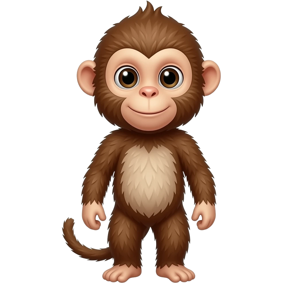 Chinese zodiac realistic Monkey emoji