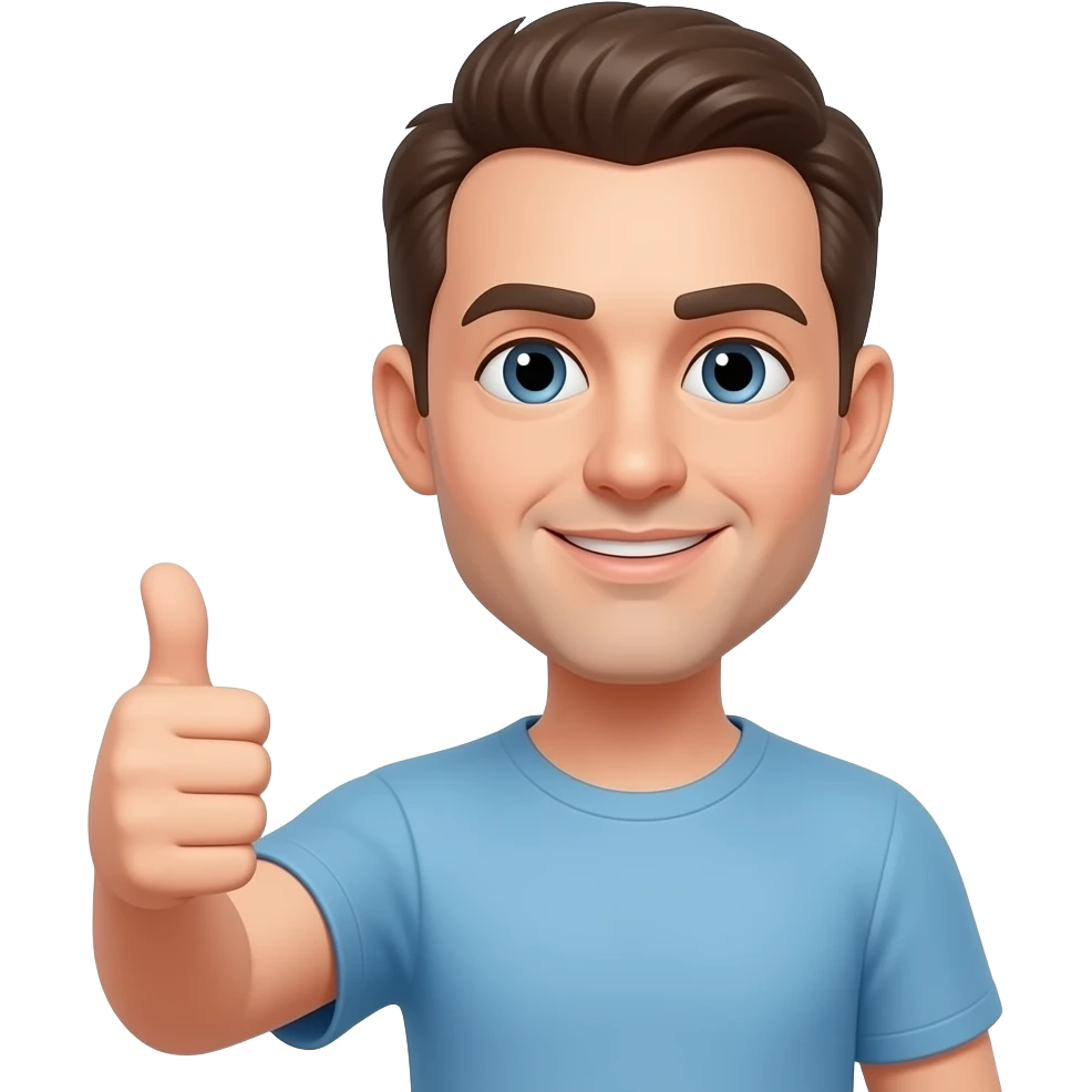 man long neck holding thumbs up emoji