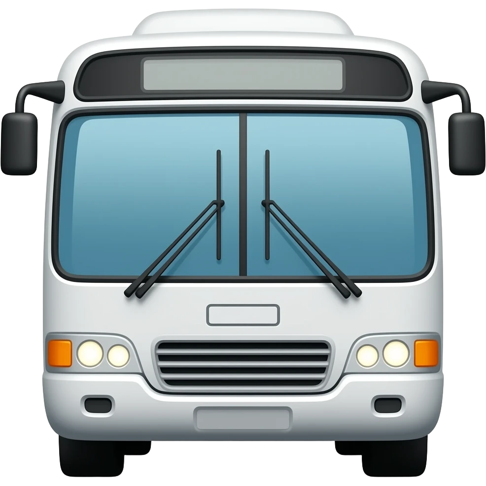 front facing bus emoji