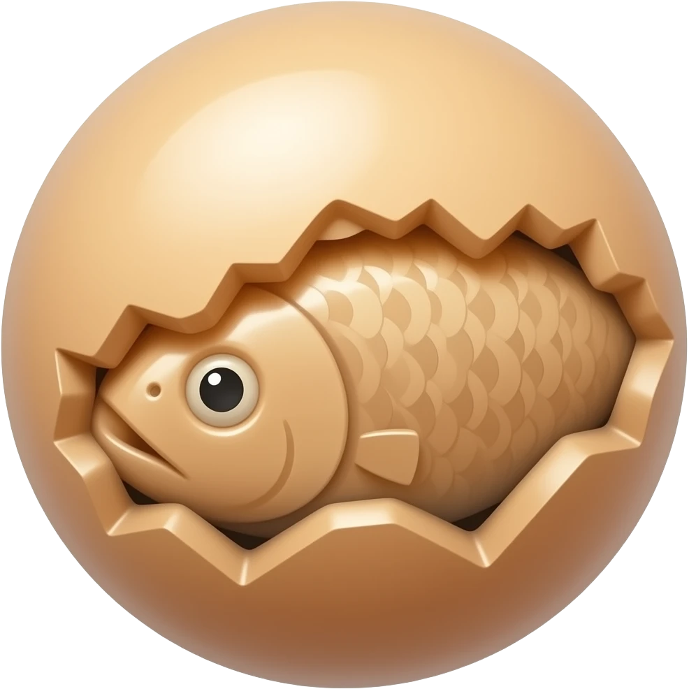 gross rotten fish egg with stinky smell emoji