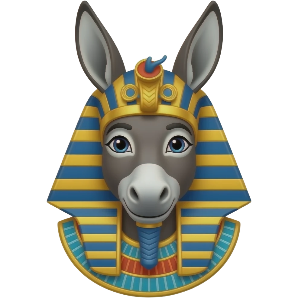 Set from Egypt Mythology with donkey head emoji