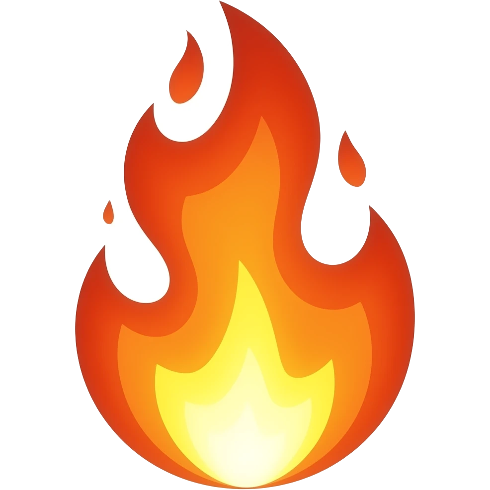 demonic fire emoji