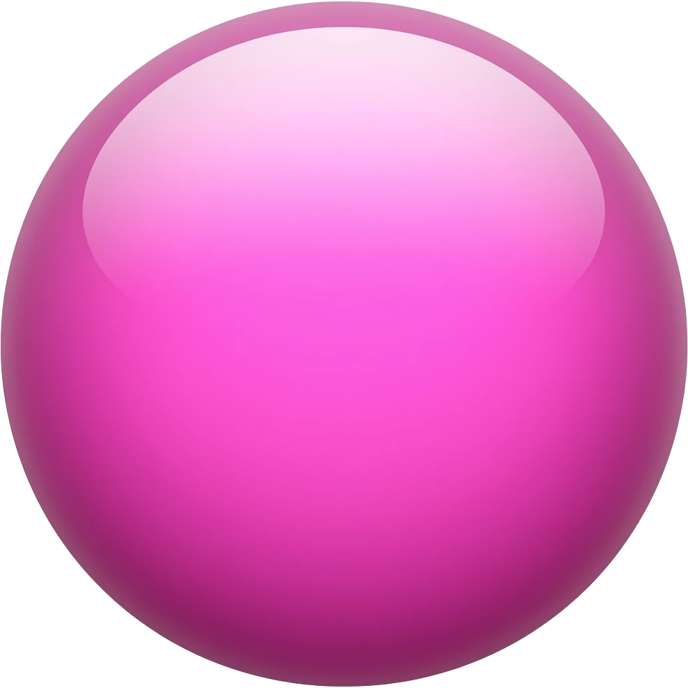 hot pink shiny sphere emoji