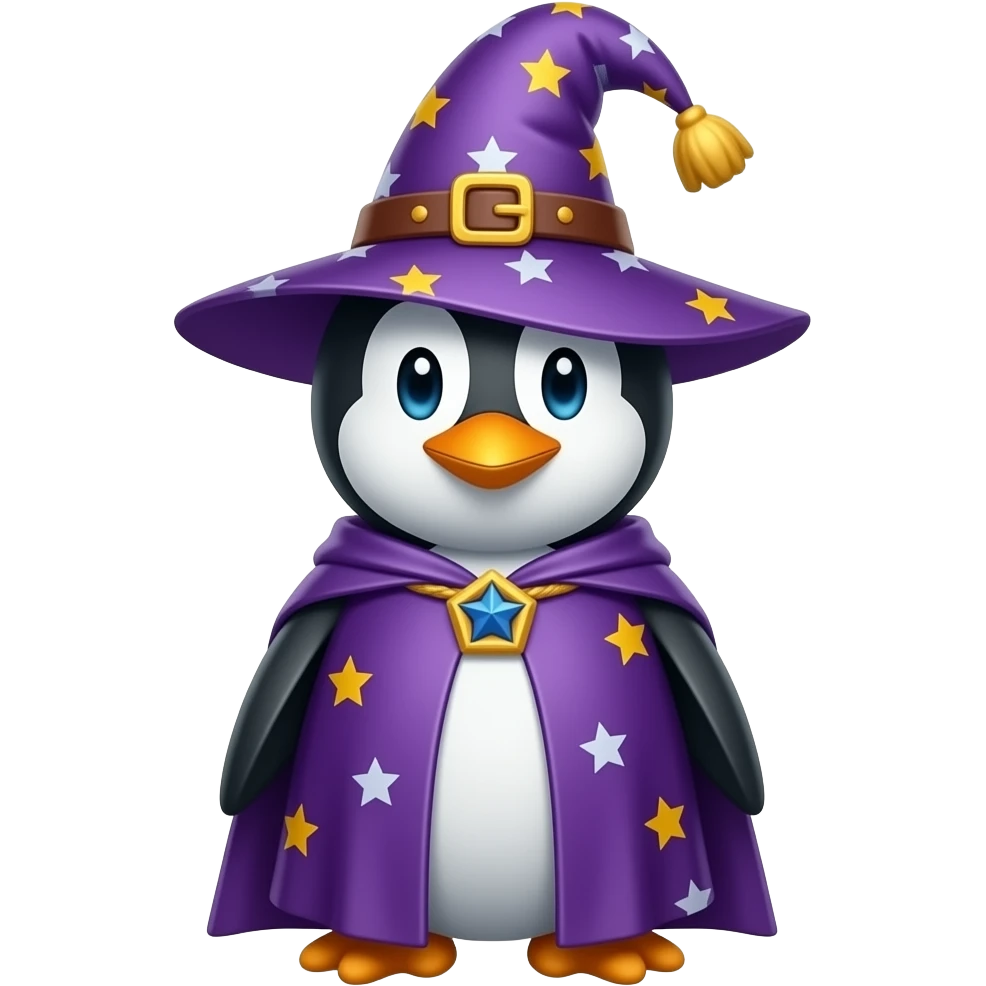 Penguin Wizard emoji
