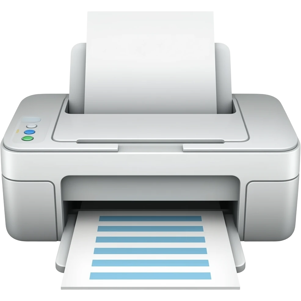 Small printer emoji