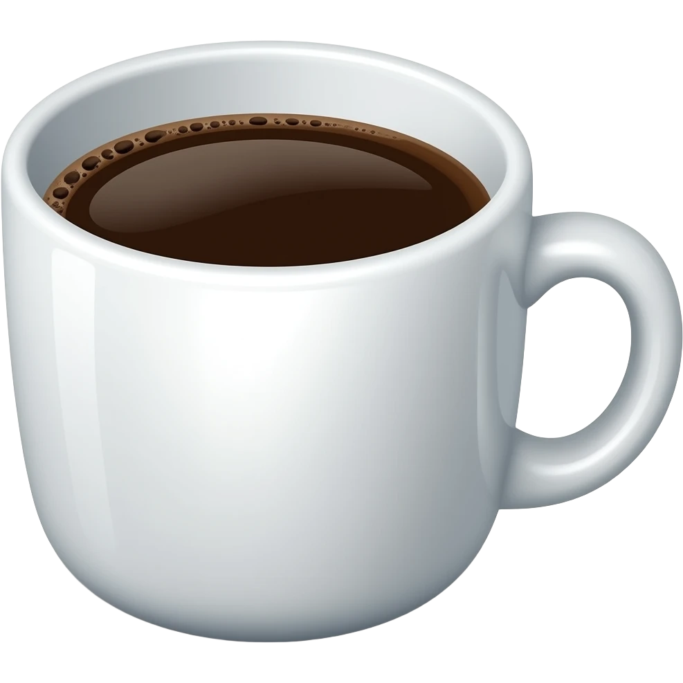 A cup coffee emoji