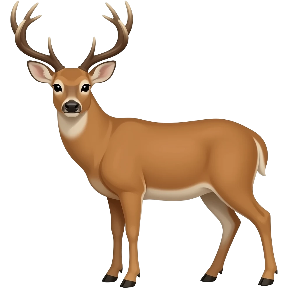 Red deer emoji