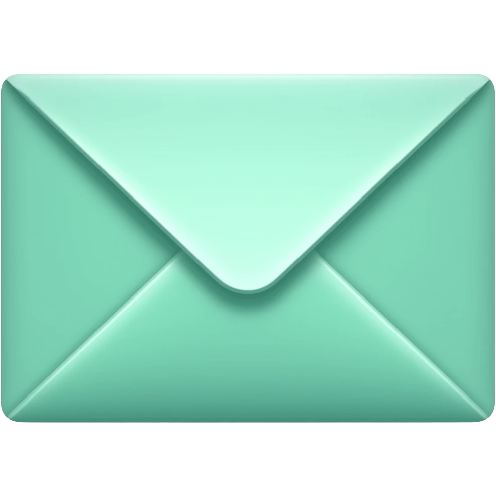 mint envelope emoji