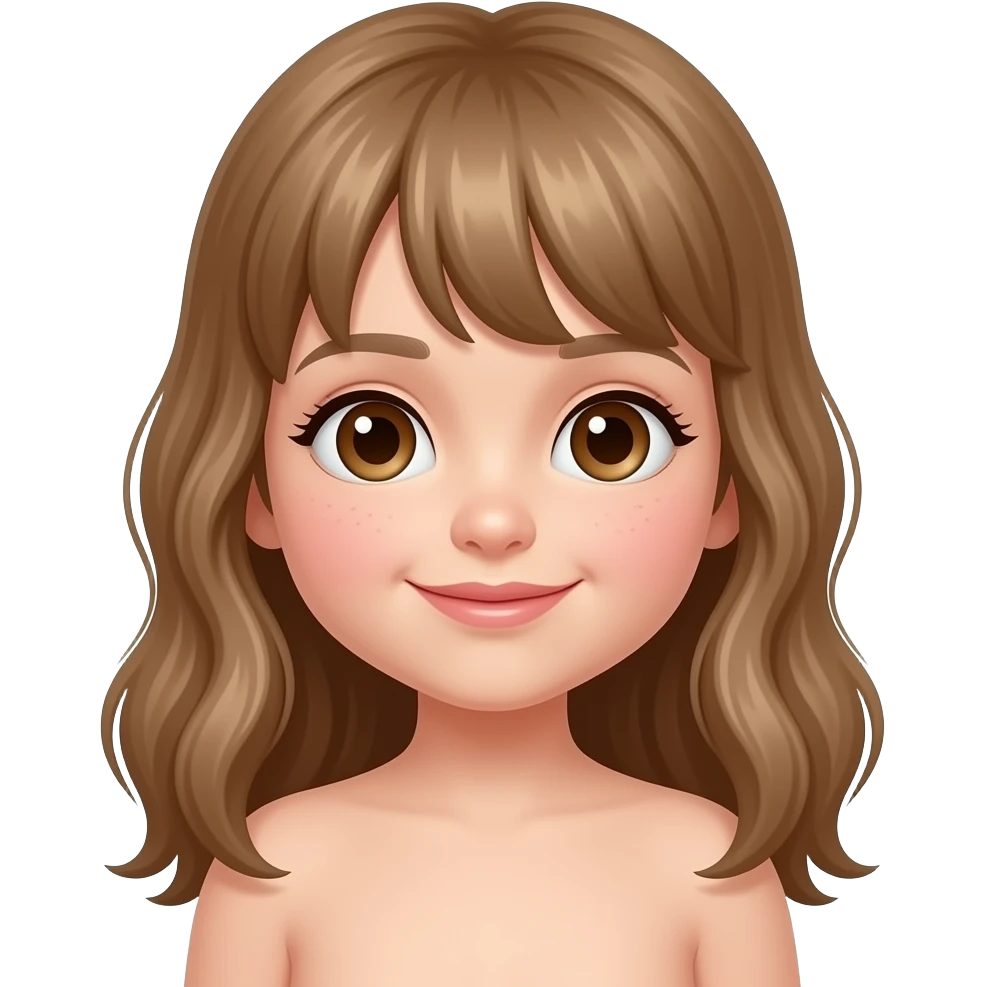 Naked girl little girl emoji