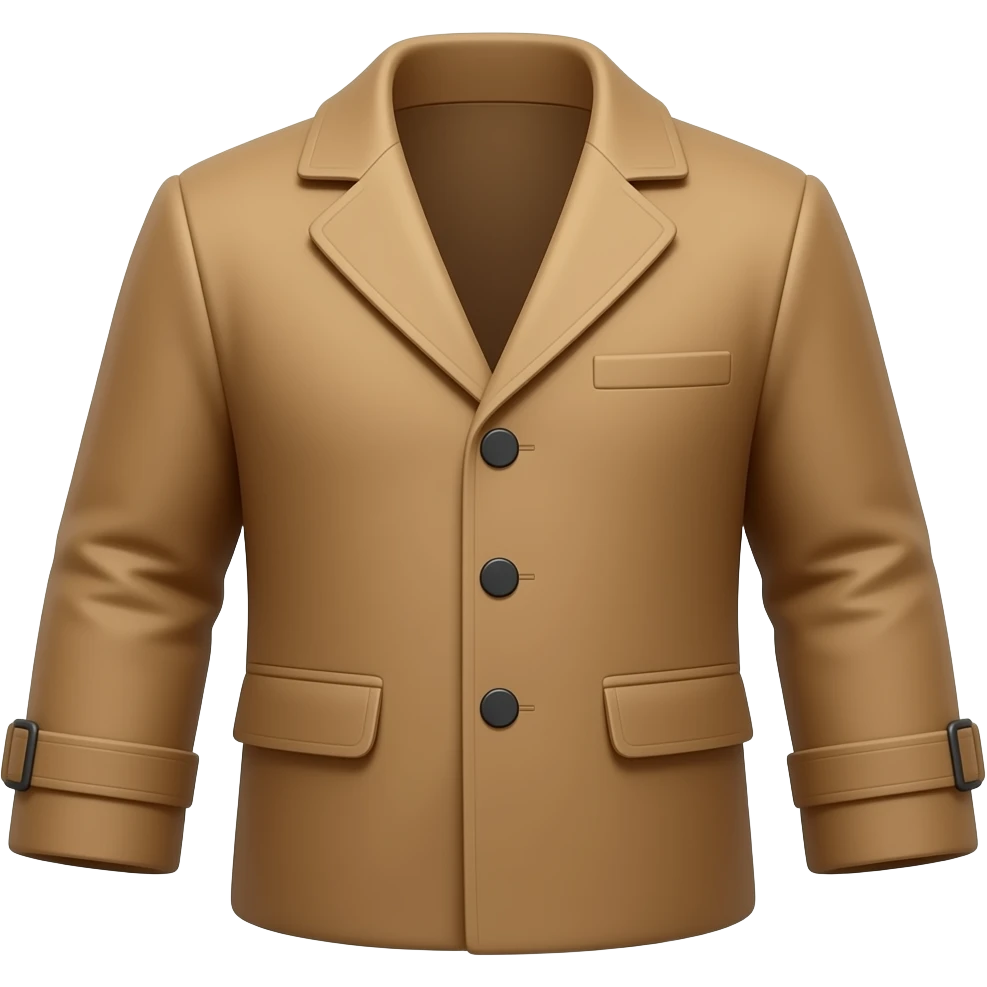 brown coat emoji