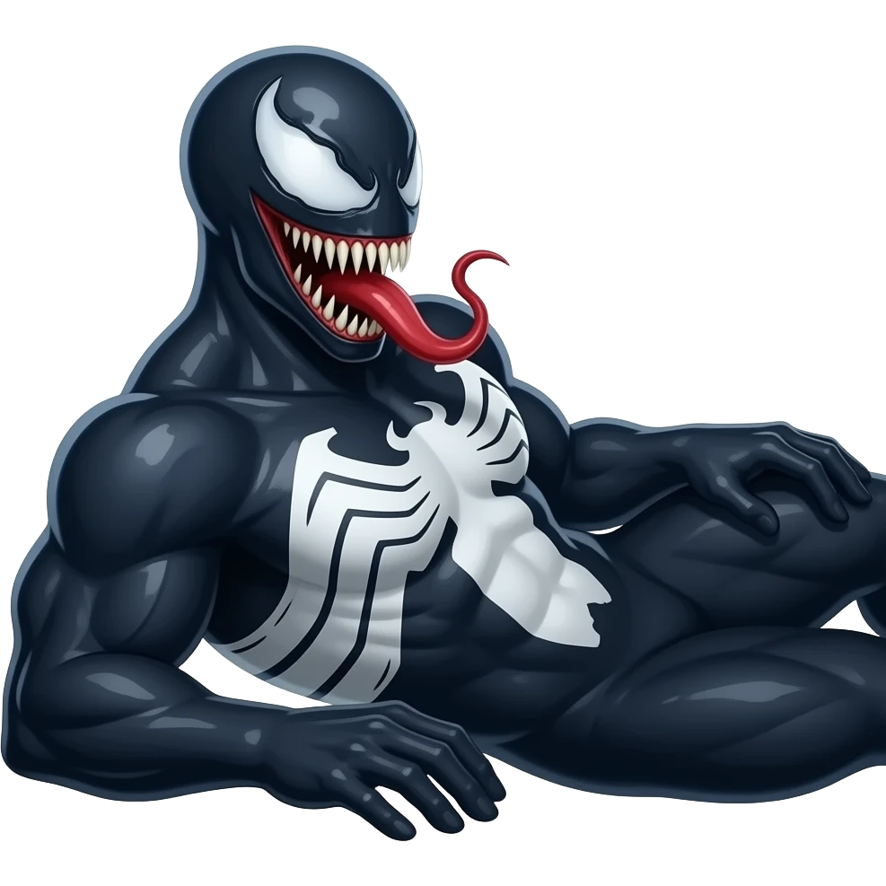 Uzanmış venom emoji