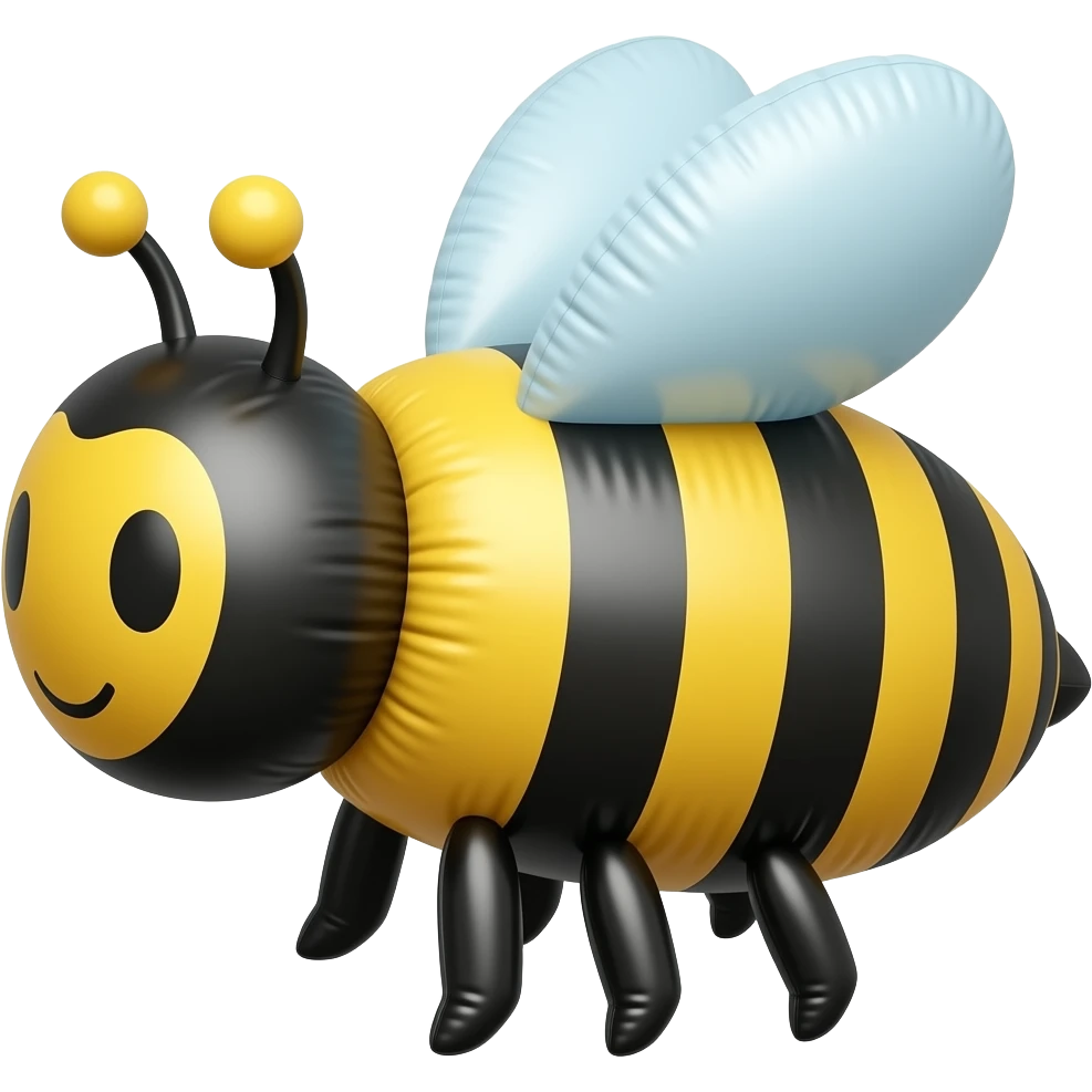 inflatable bee float ring emoji