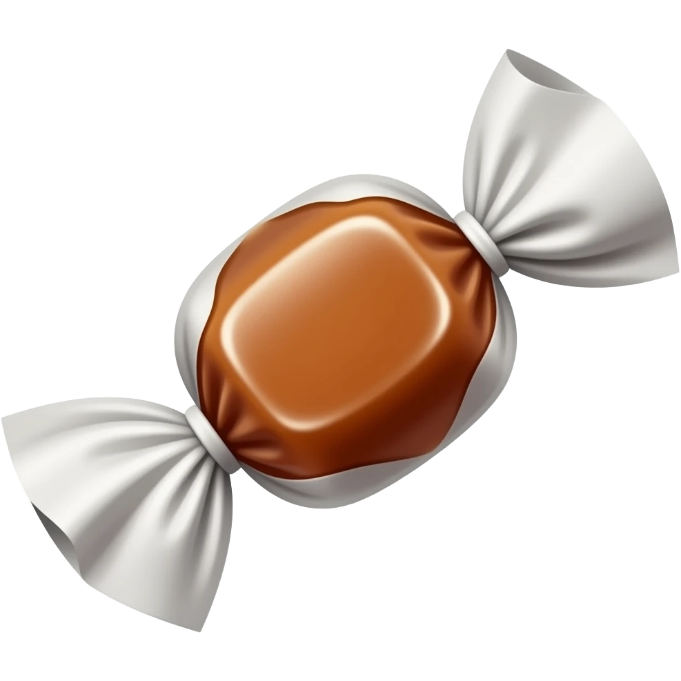 ultra-realistic toffees in paper wrapper emoji