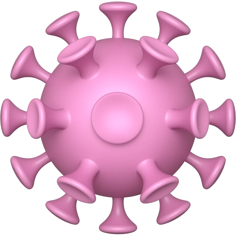 VIRUS PASTEL PINK COLOR emoji