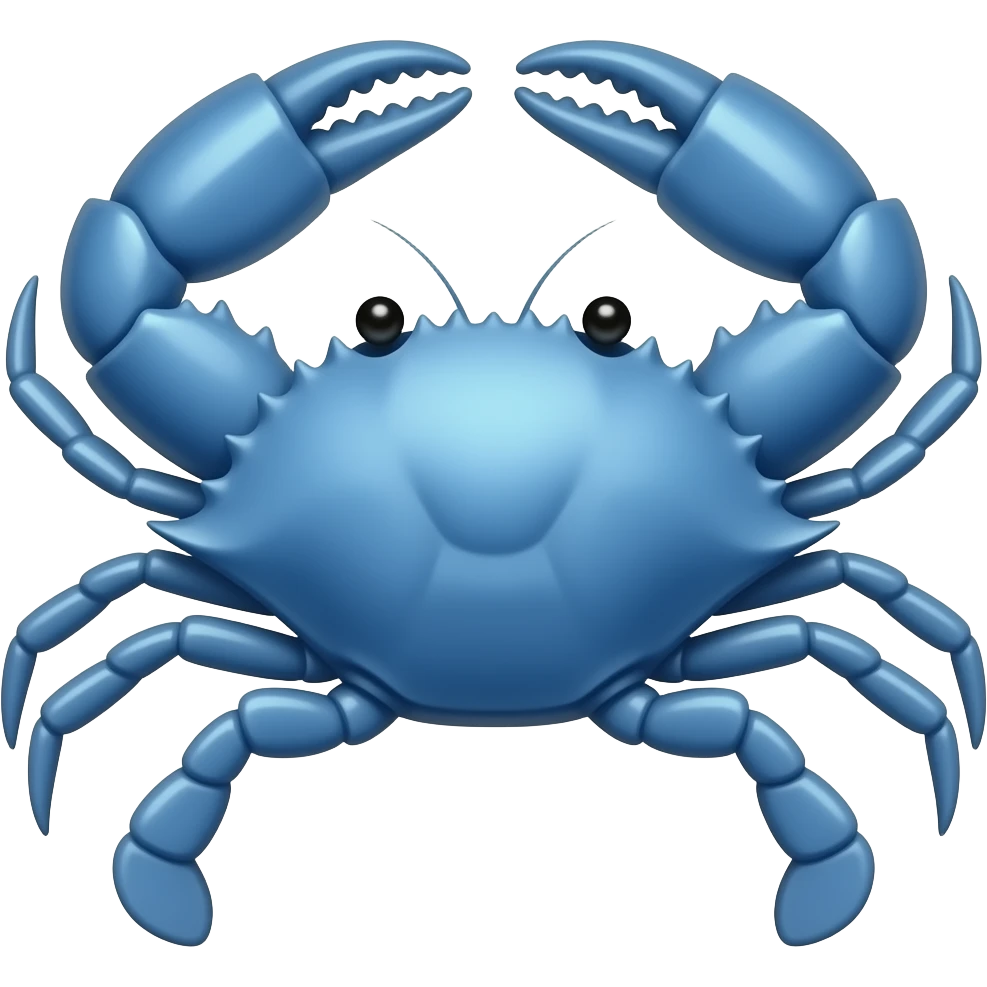 Blue crab emoji