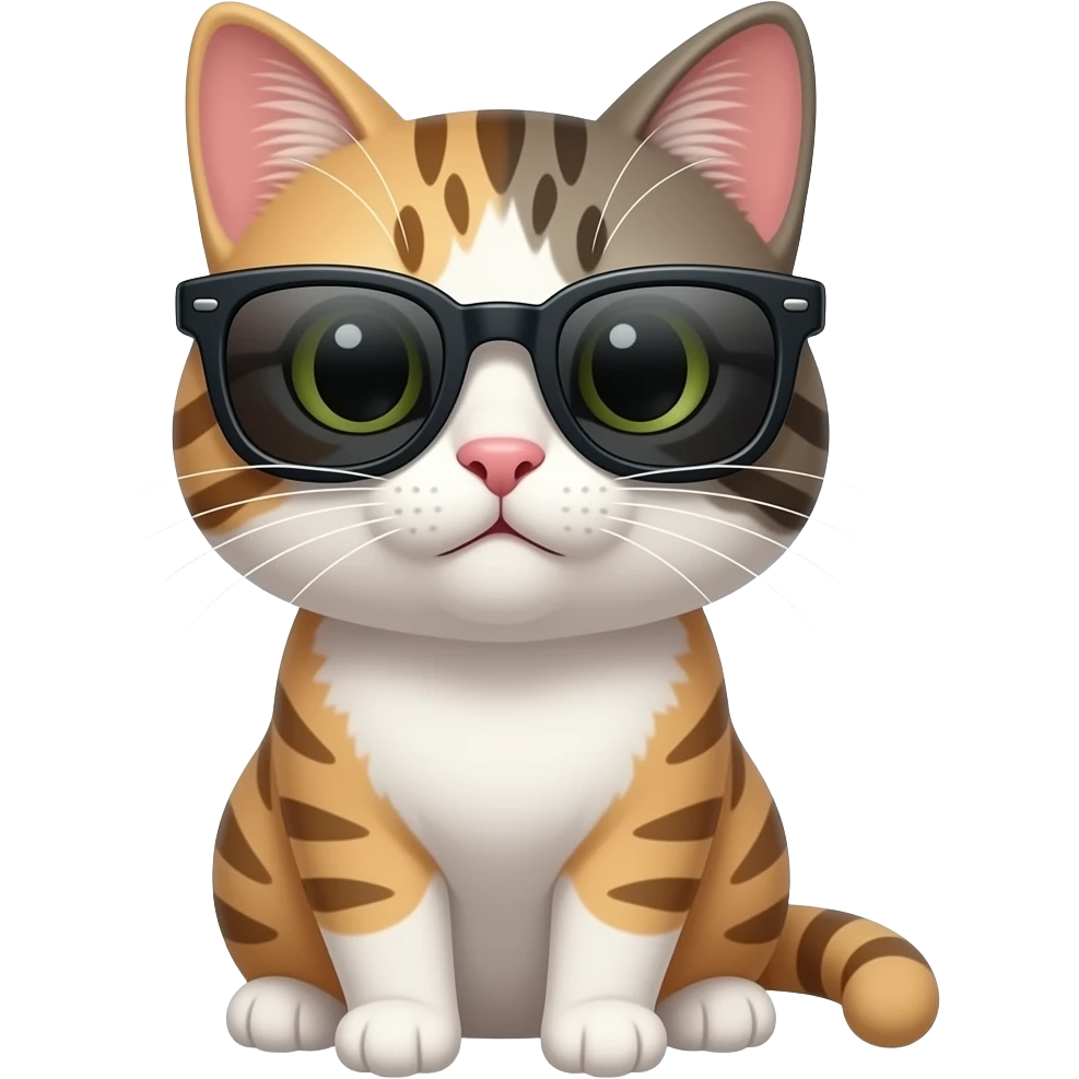 Cat wearing sunglasses emoji