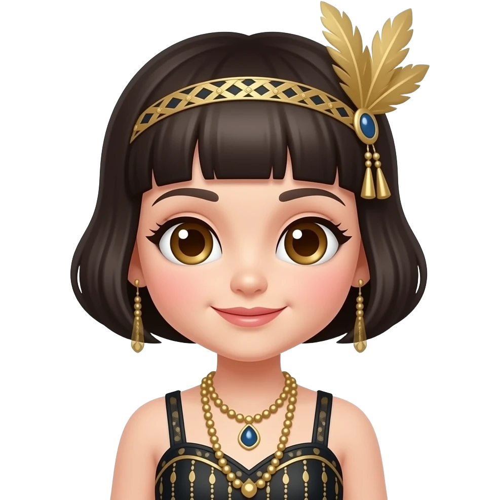 Sprunki Sky Dressed As A Cute 1920s Flapper emoji